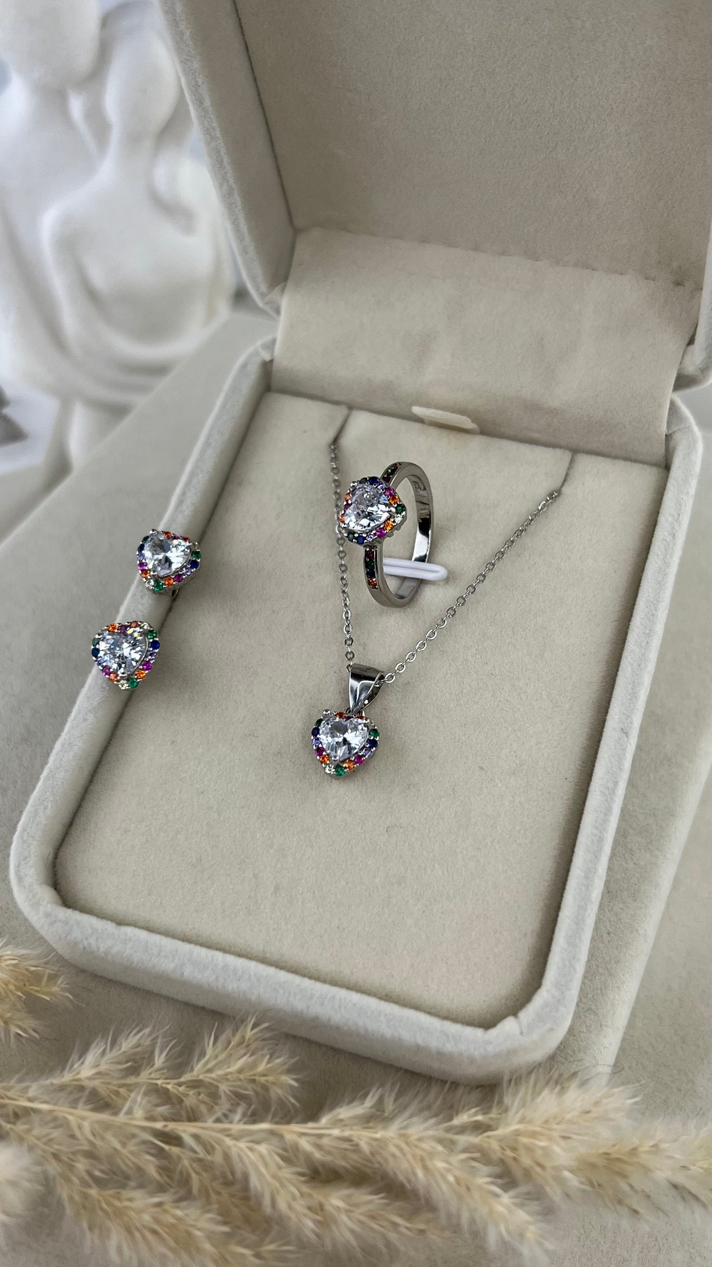 Set Rainbow Heart